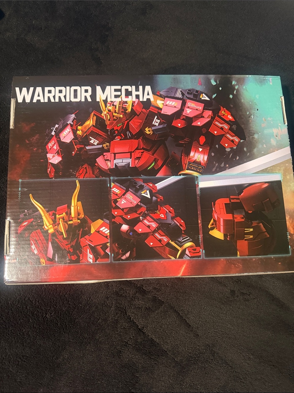 Warrior Mecha Building Set - Red and Gold Kids Construction Toy